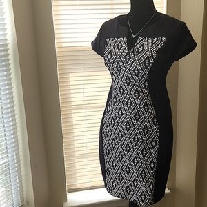 Blue and White Dress